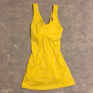 Adidas racerback yellow tank